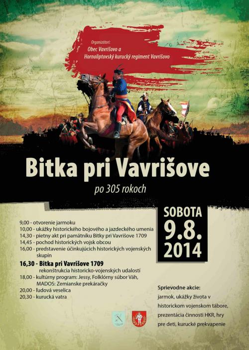 6. ročník Bitky pri Vavrišove 1709 - 11.8.2014